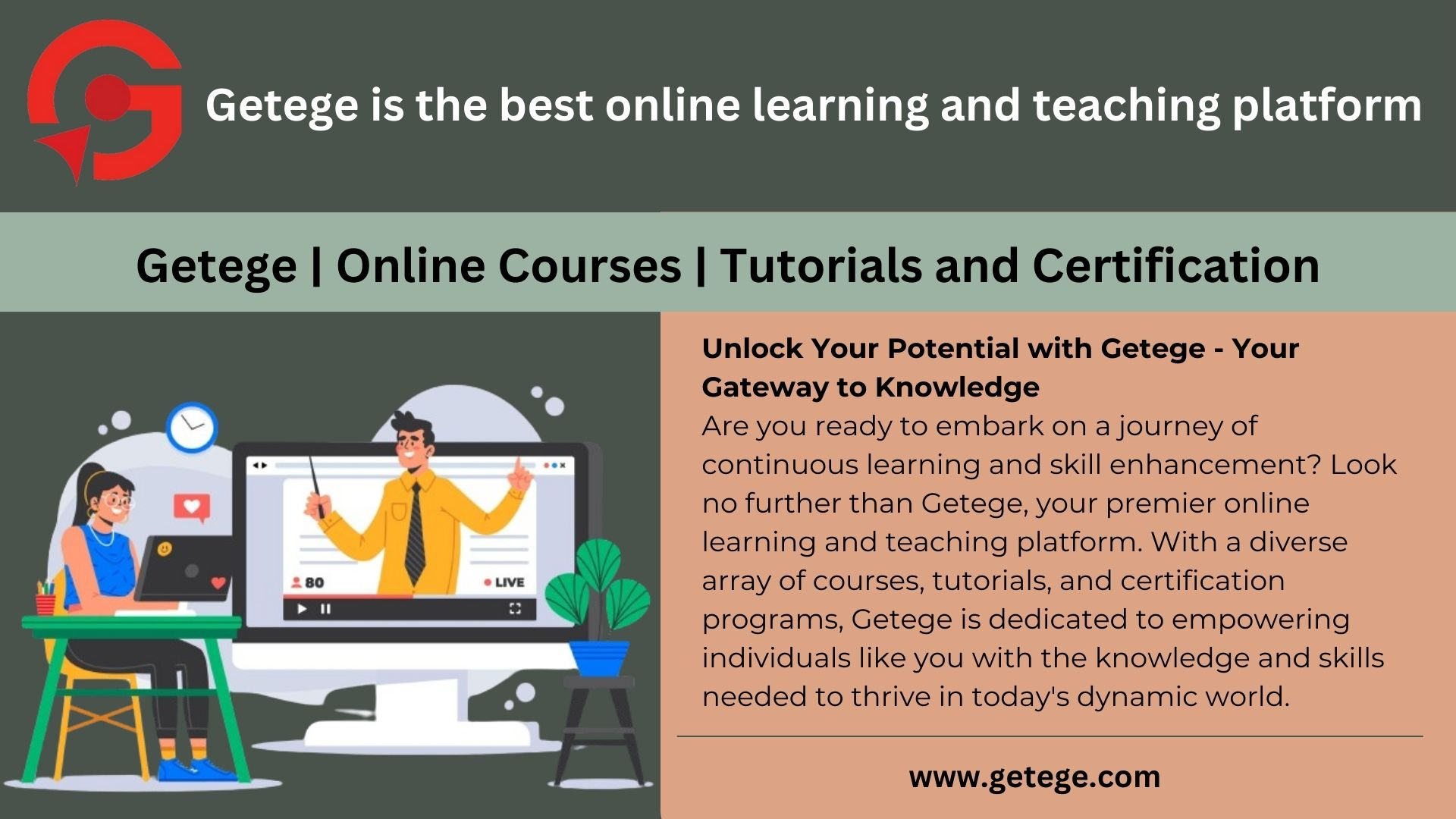 Getege is the best online learning and teaching platform