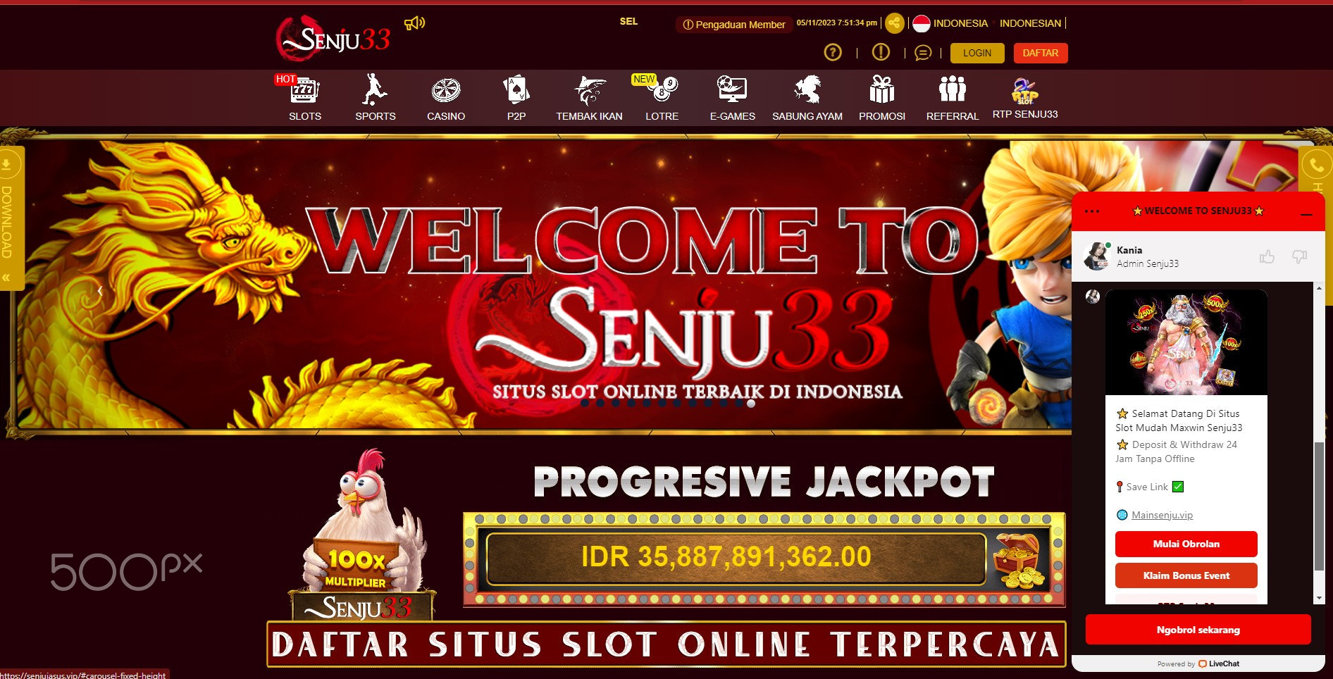 WELCOME SENJU33 SLOT GACOR RESMI