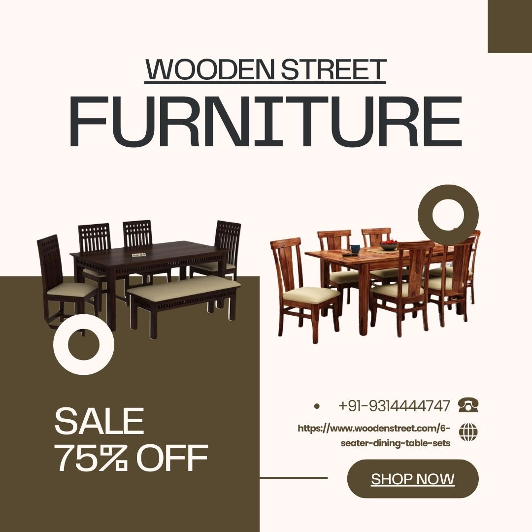 Buy 6 Seater Dining Table Sets