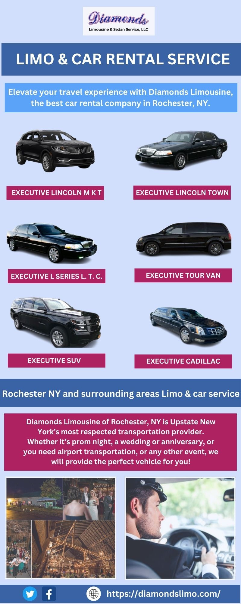 Reliable Car Rental Company | Diamonds Limousine