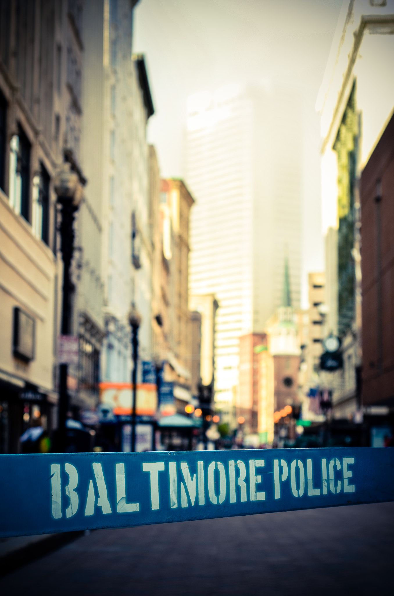 Baltimore Police Barrier