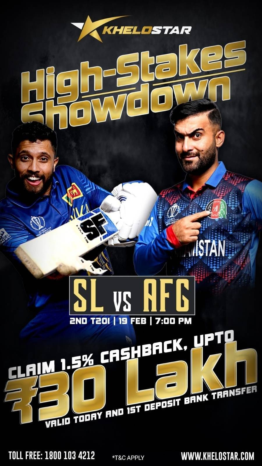 HIGH STAKES SHOWDOWN SL vs AFG