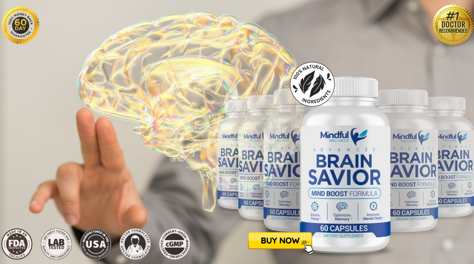 Brain Savior:Shield Against Low Memory Problem Improves Brain Cognitive Functions Naturally!