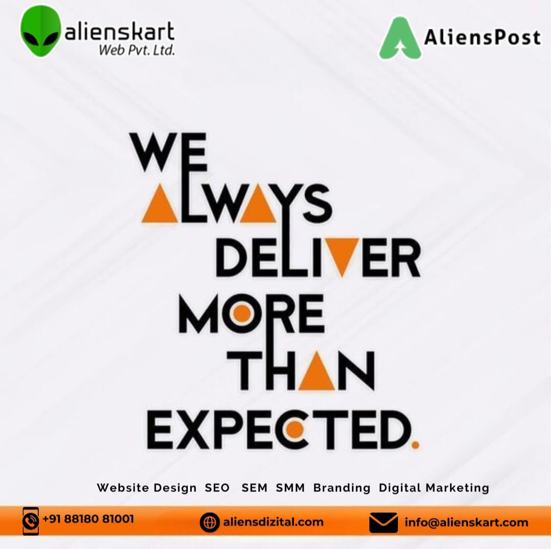 Alienskart Web: We always deliver more than expected