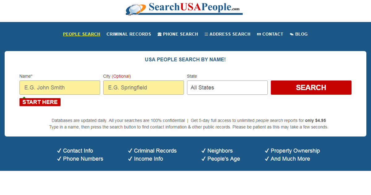 a US people finder service