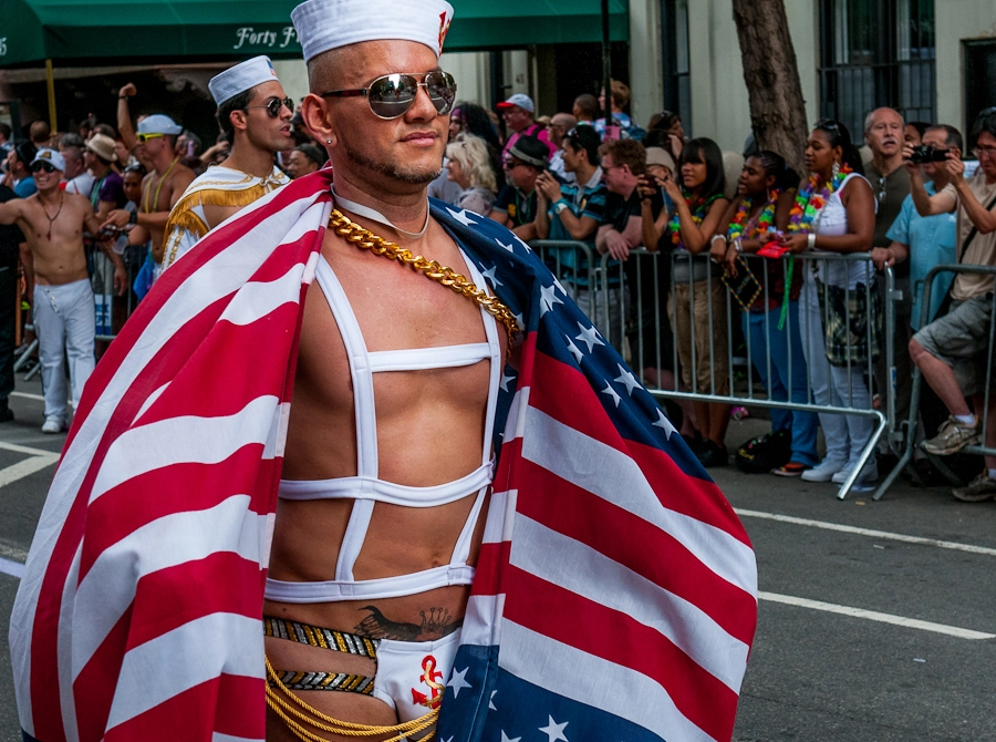 :: Celebrating America; A Lonely Sailor out for a Stroll - Pride Parade NYC (2011)