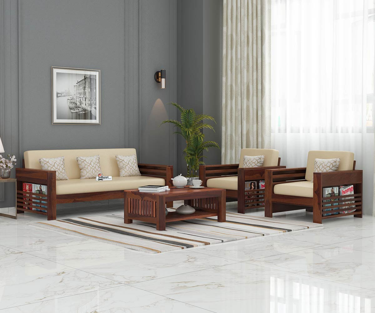 Modern Wooden Sofa Set Furniture Upto 55% OFF -  Jodhpuri Furniture