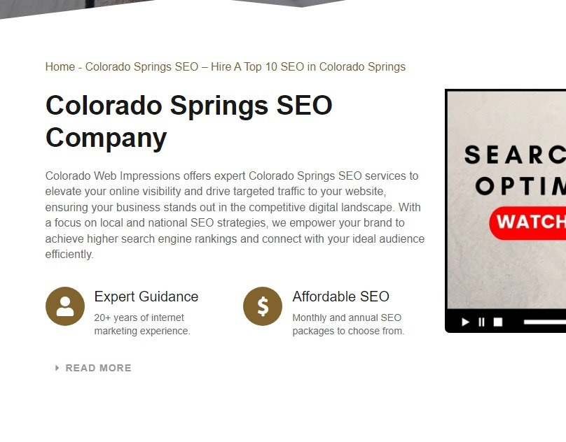 Colorado Springs SEO