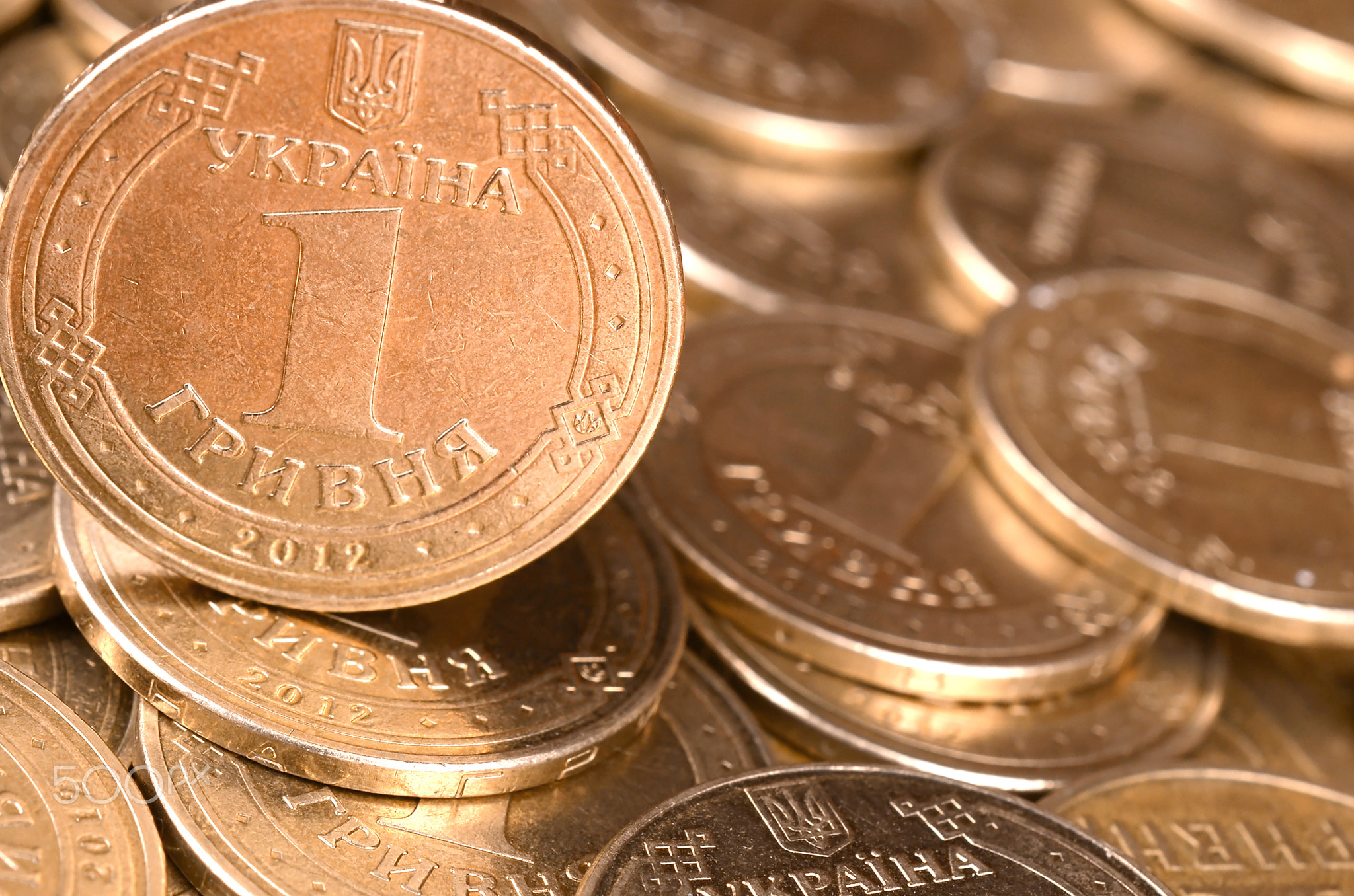 Financial success ukrainian money background for rich life concepts