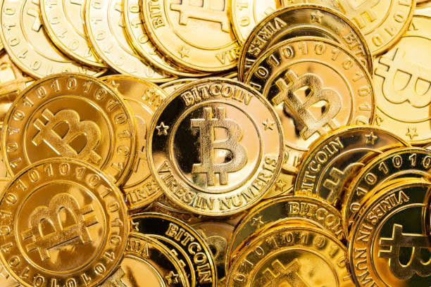 photo of the digital currency logo image bitcoin