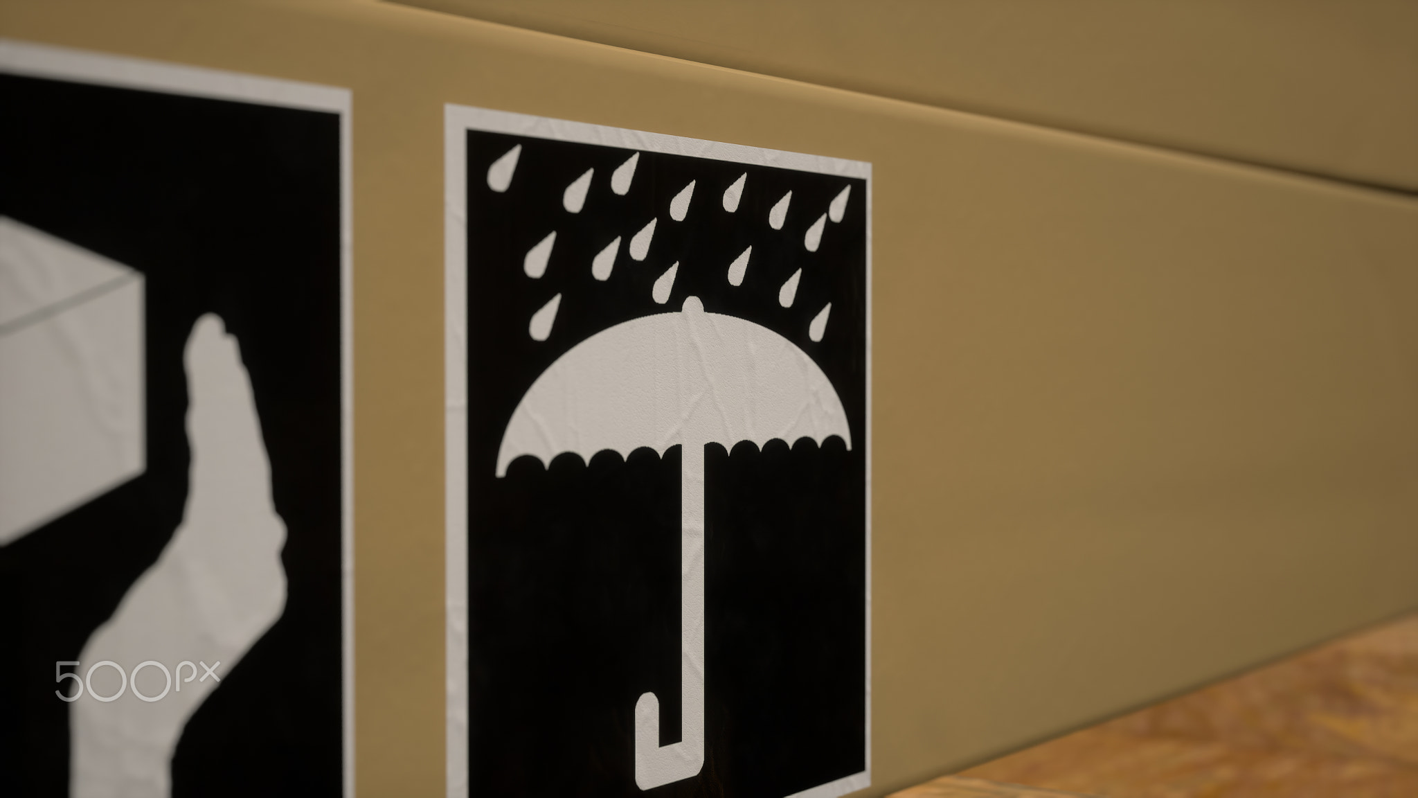 Tracking codes and shipment information labeled on container boxes