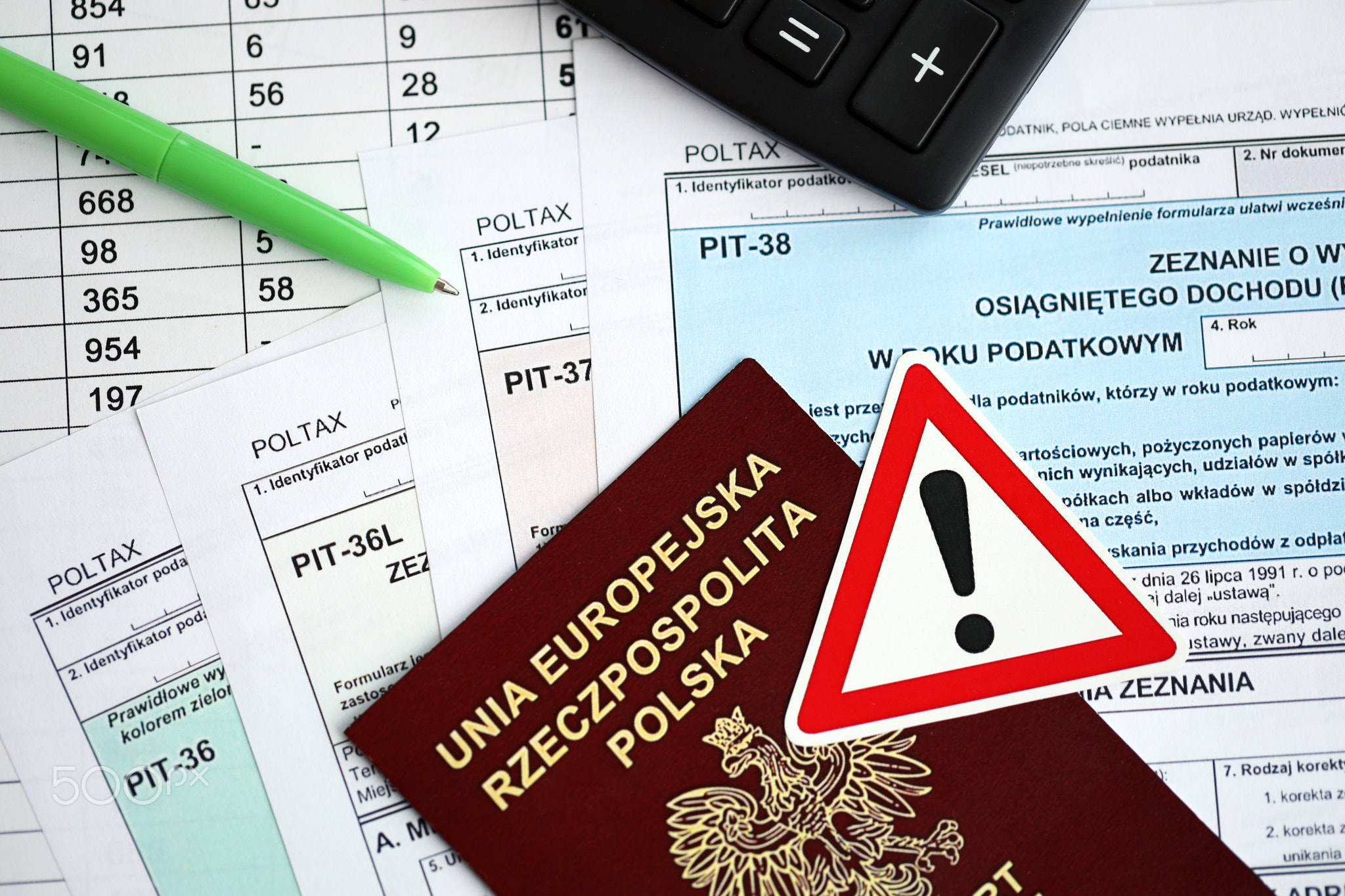 Concept of problems and troubles during tax reporting and taxpaying in poland