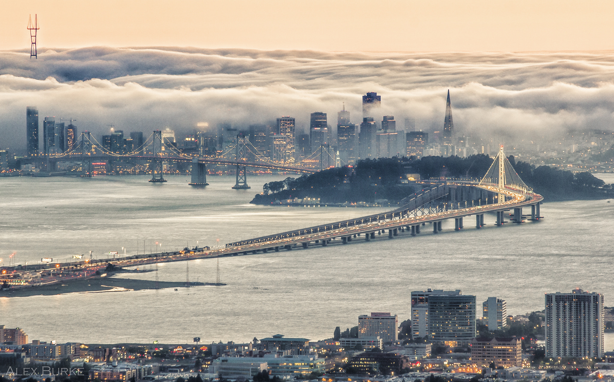 Tsunami fog in san diego
