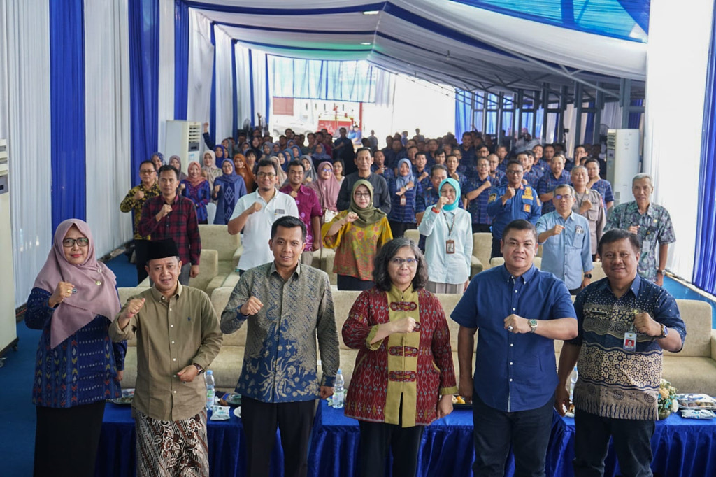 pj wali kota kediri zanariah halal bihalal dengan dinas PUPR kota kediri