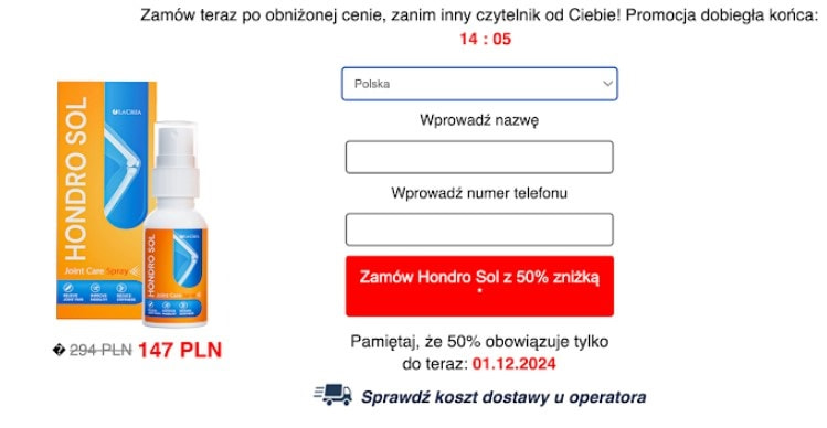 Hondro Sol Rozpylać – czy jest skuteczny? Recenzje i cena w Poland