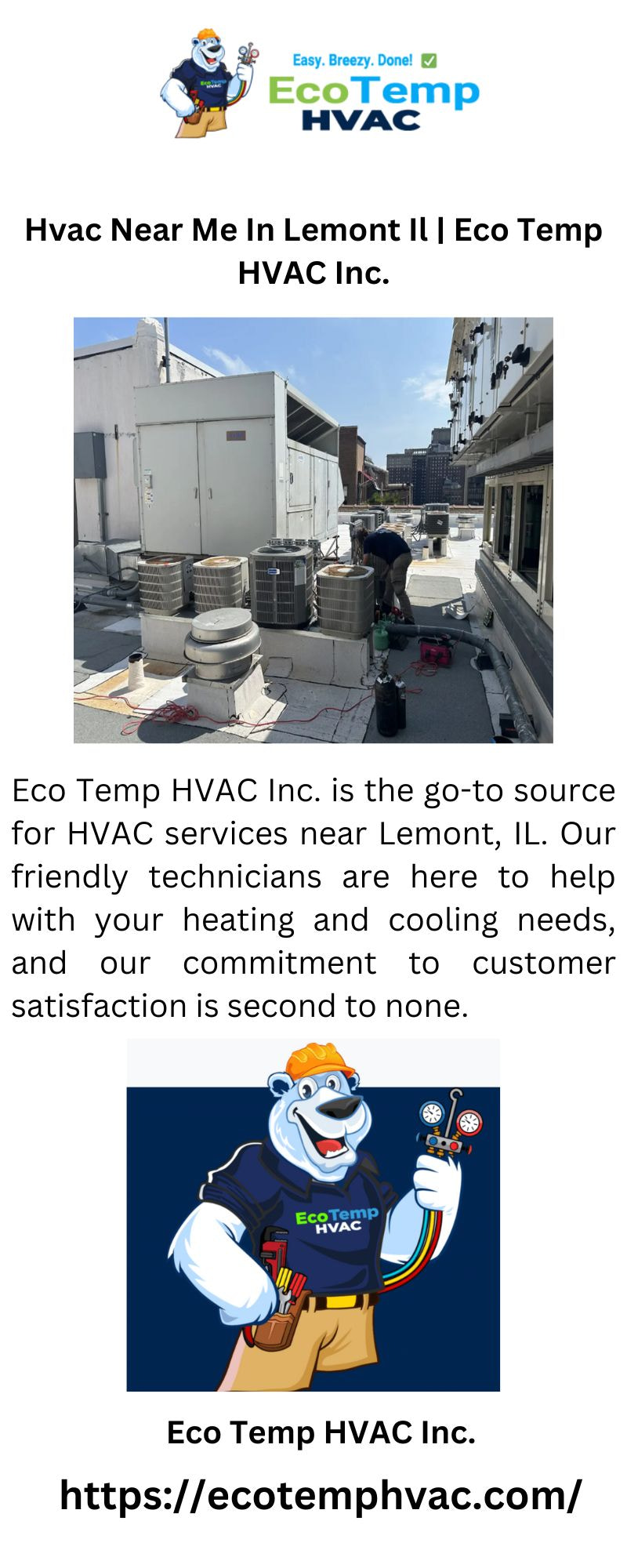 Hvac Near Me In Lemont Il | Eco Temp HVAC Inc.