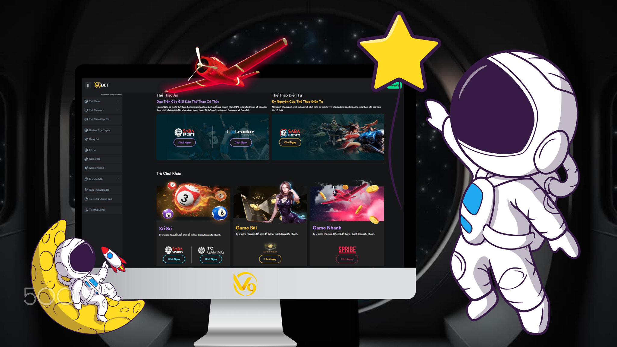 Giao diện mới trang chủ nhà cái V9bet