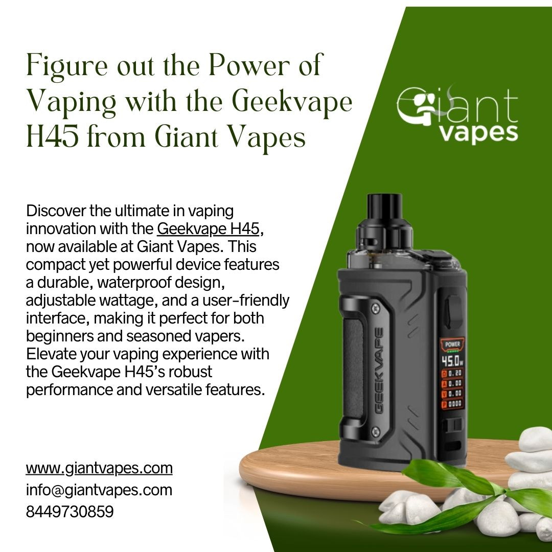 Figure out the Power of Vaping with the Geekvape H45 from Giant Vapes .