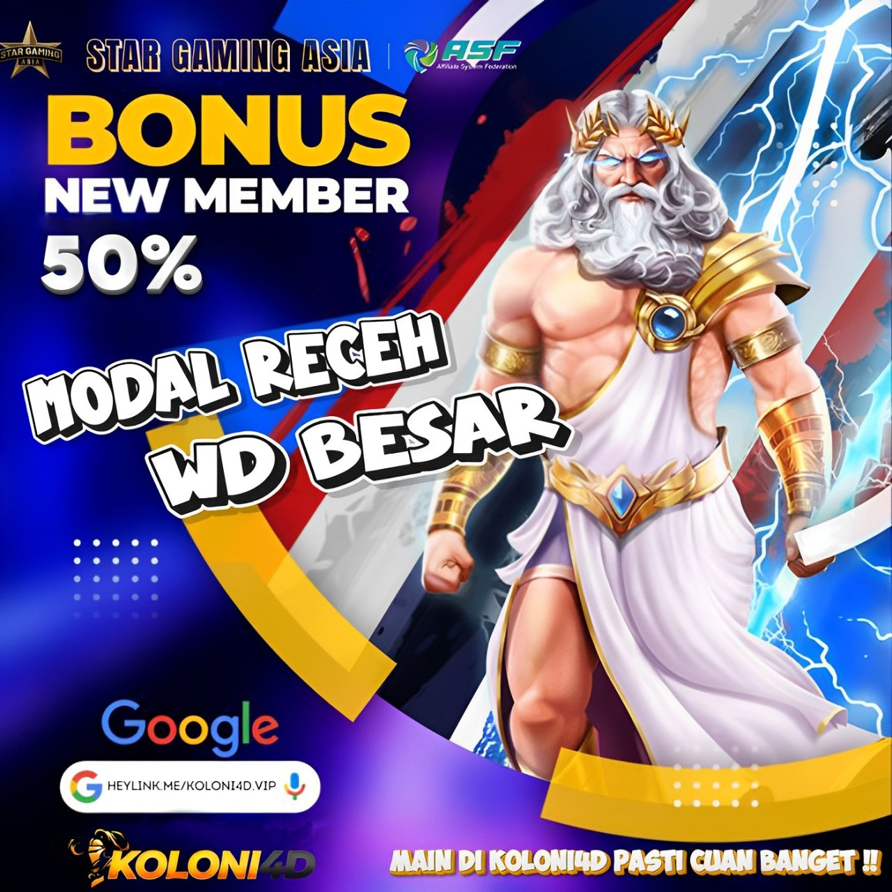 DAFTAR SEKARANG DAN CLAIM BONUS 50% SEKARANG