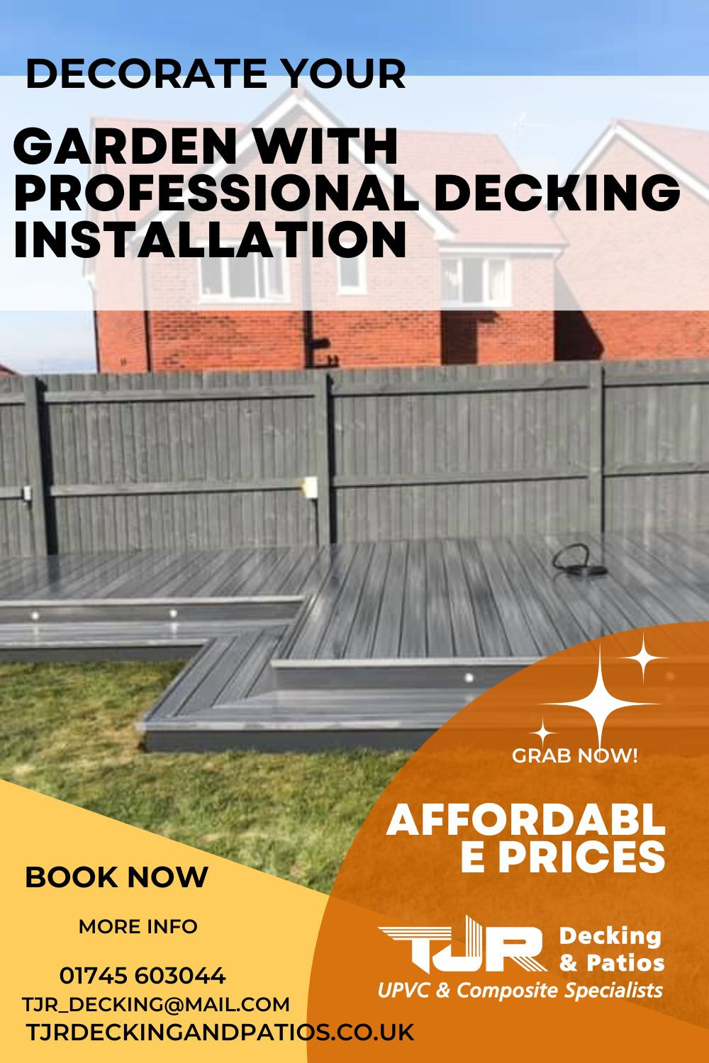 Garden Fences & Decking Services | TJR Decking & Patios