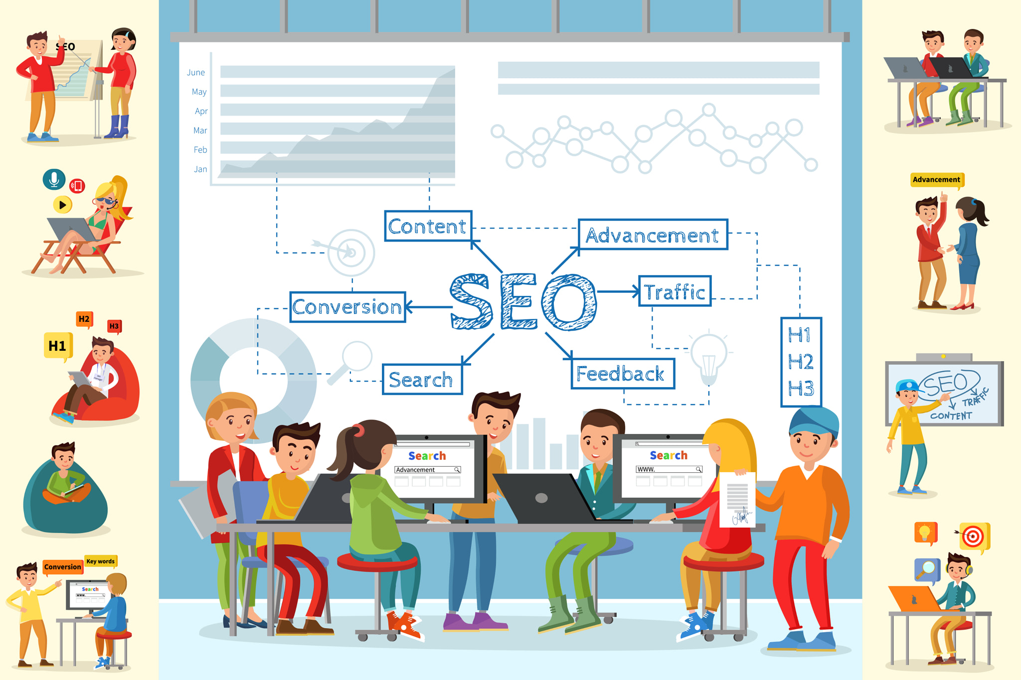 Business Analysis Infographic Concept