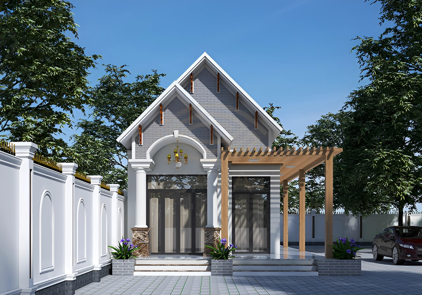 Mẫu Nhà Cấp 4 Mái Thái
