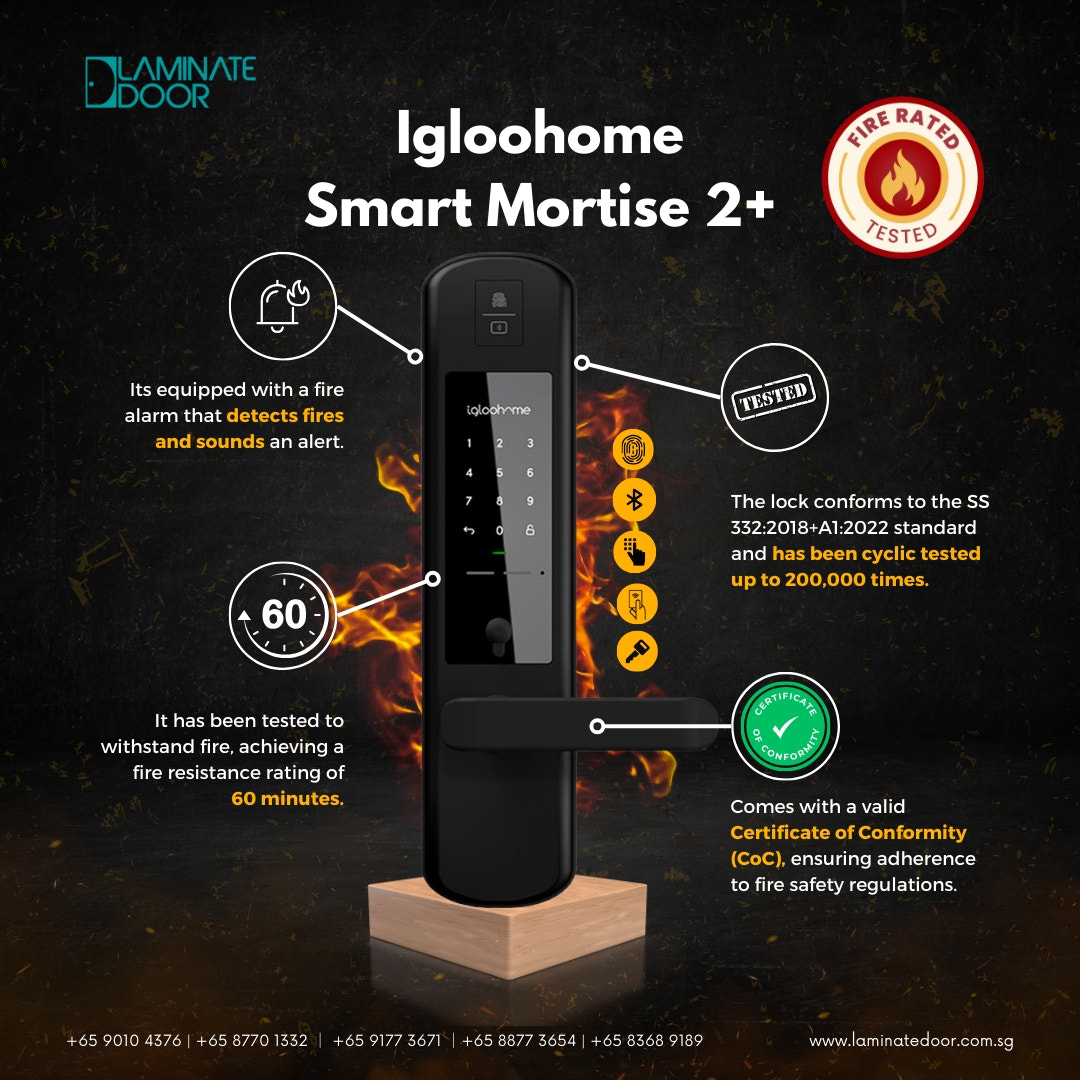 Igloohome smart mortise 2+ digital door lock