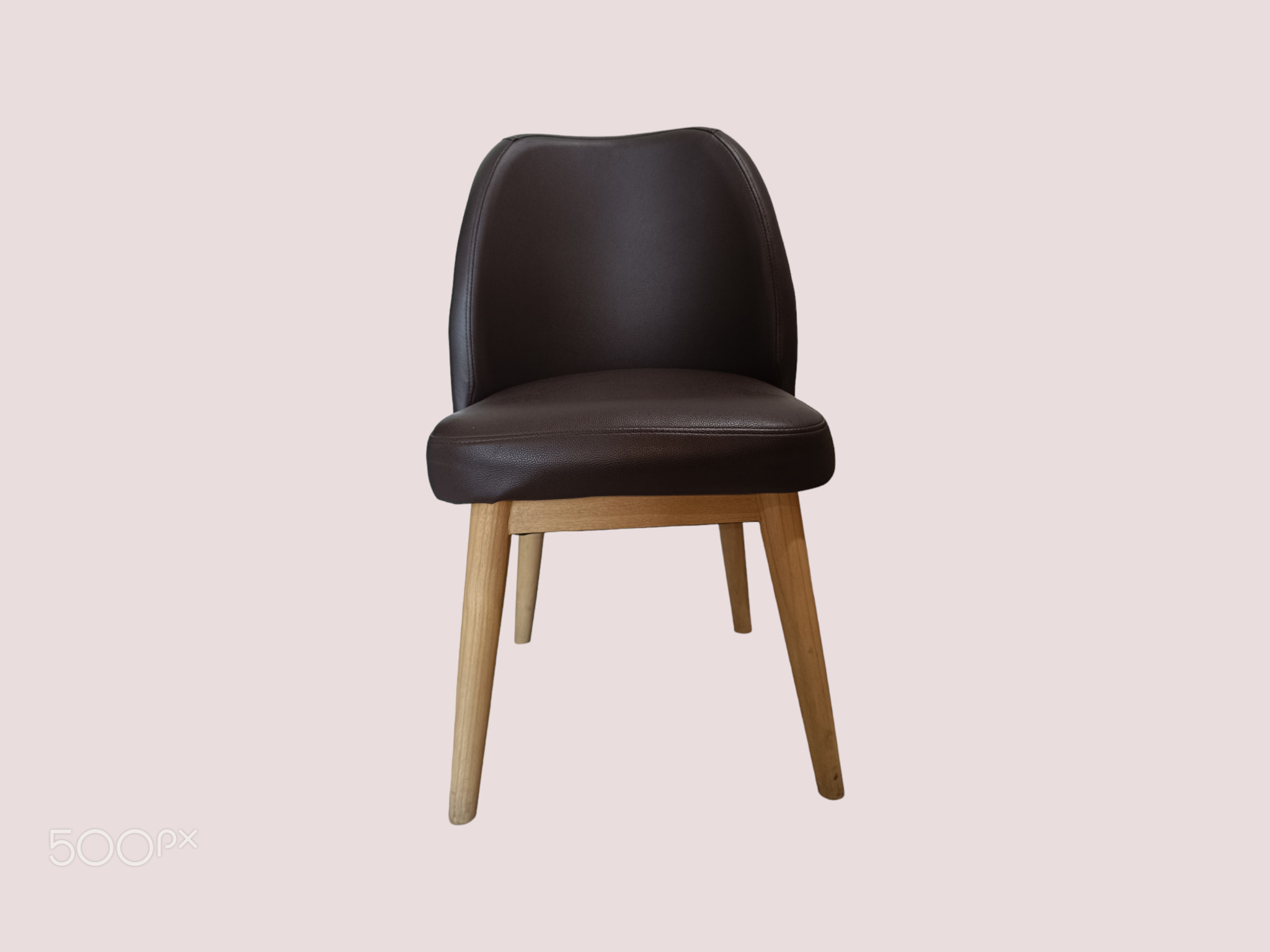 Empty chair against white background