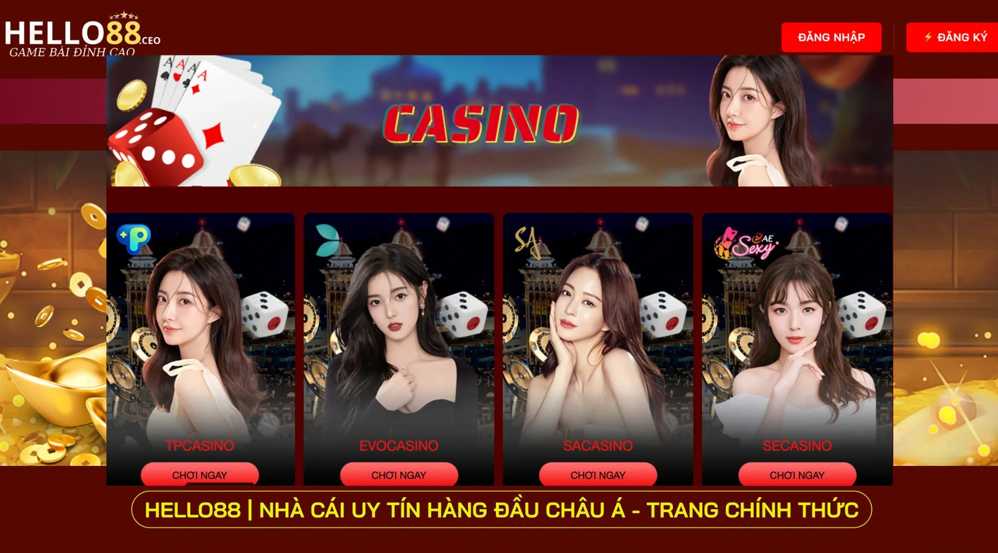 Casino Online Hello88 – Điểm đến hàng đầu của mọi cược thủ