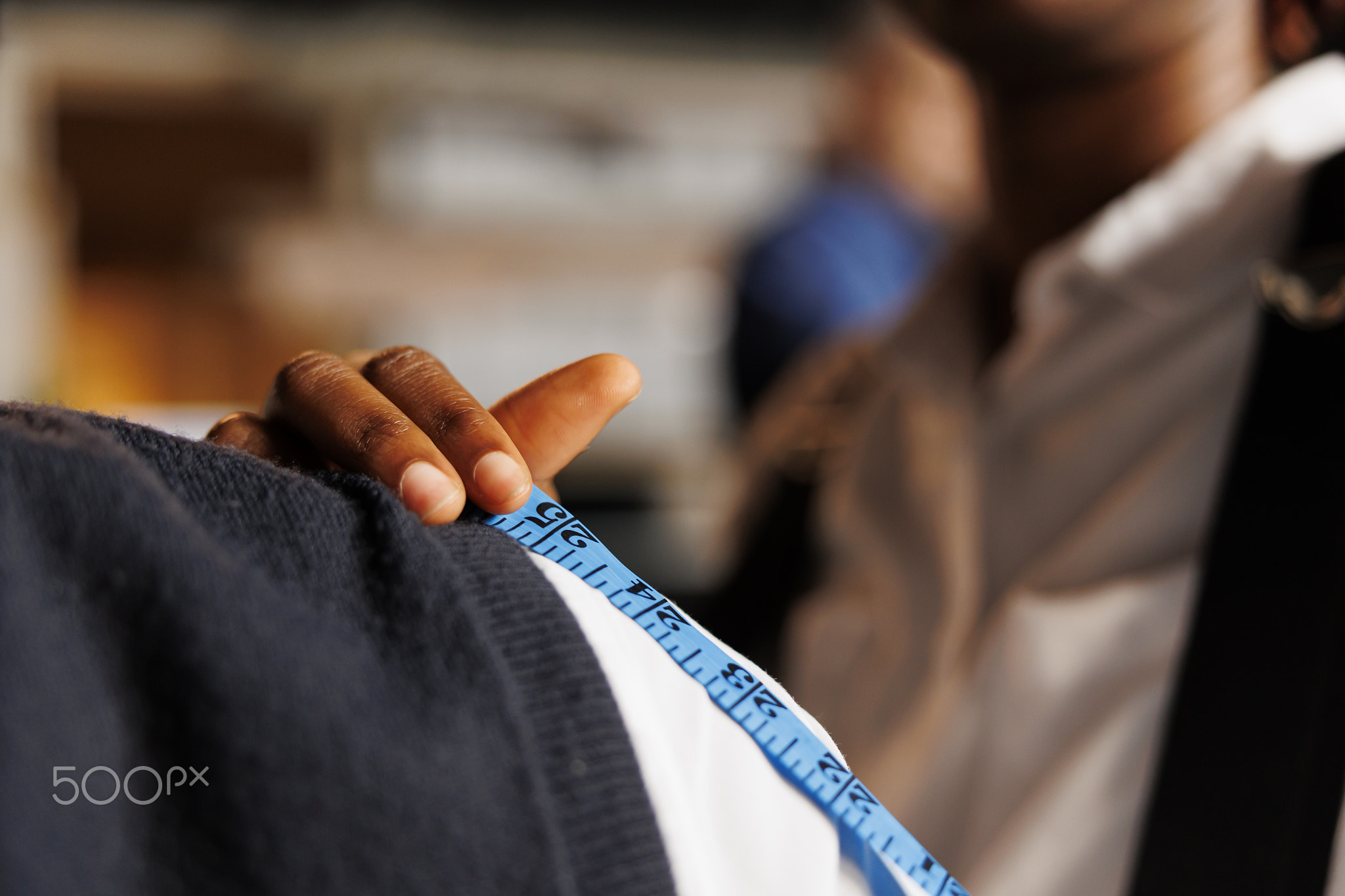 Close up of thorough measuring
