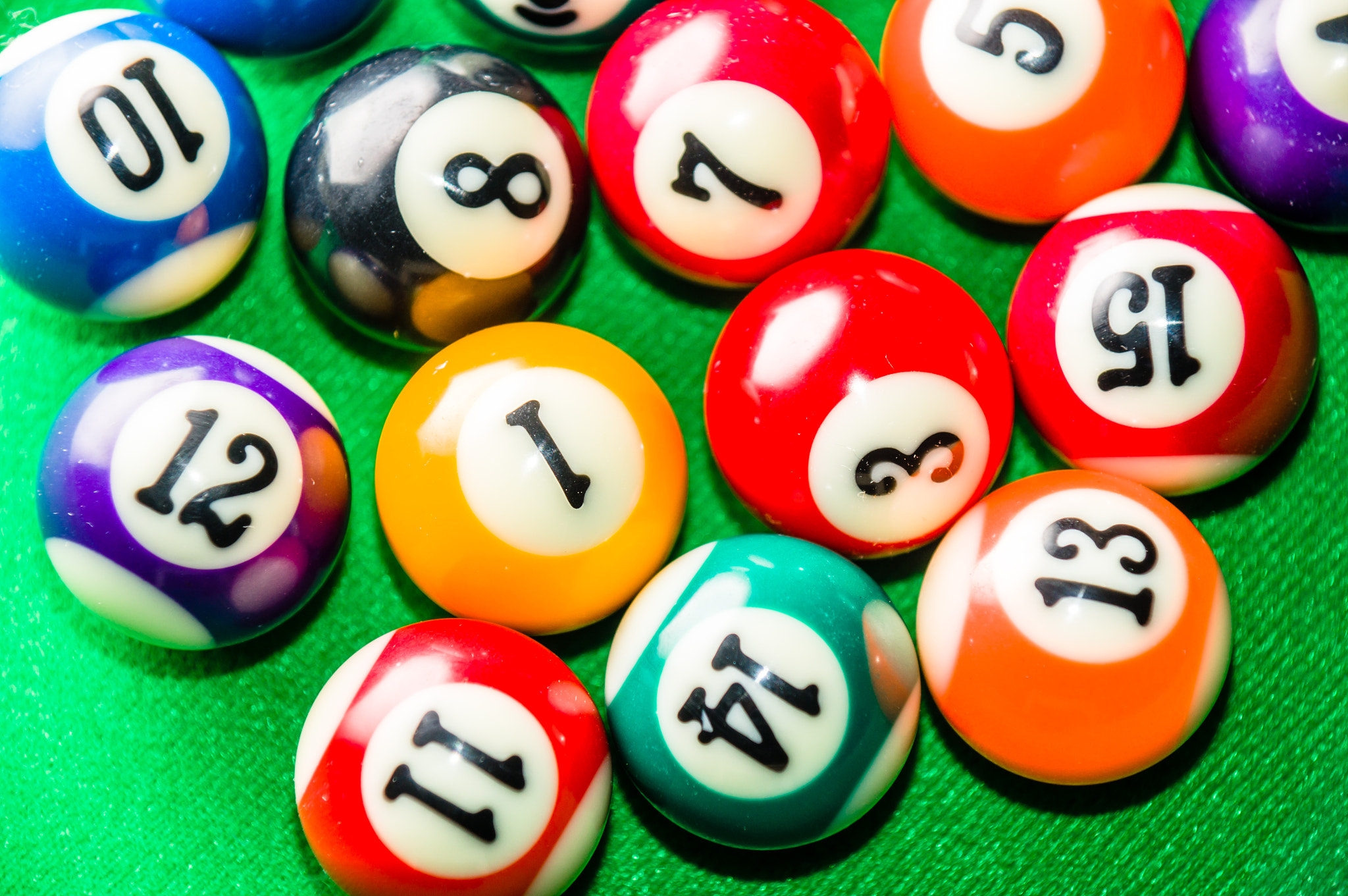 billiard balls