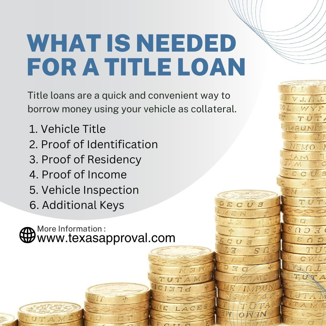 Texas Title Loans What is Needed for a Title Loan