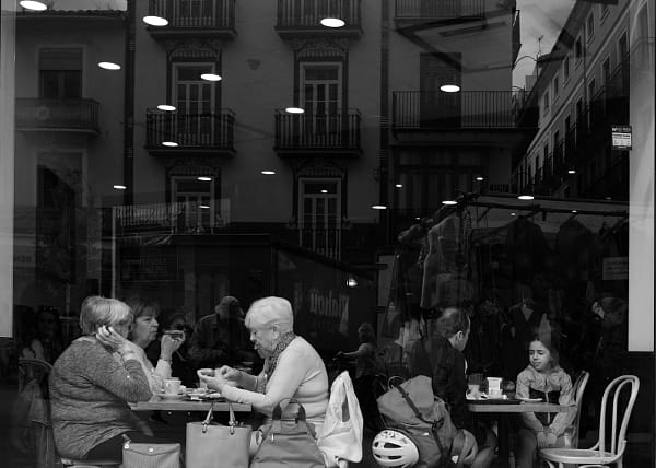 Cafe Window Reflection by John Fields on 500px.com