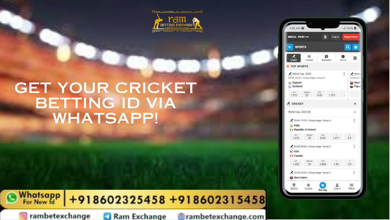 Get your online betting id via Whatsapp