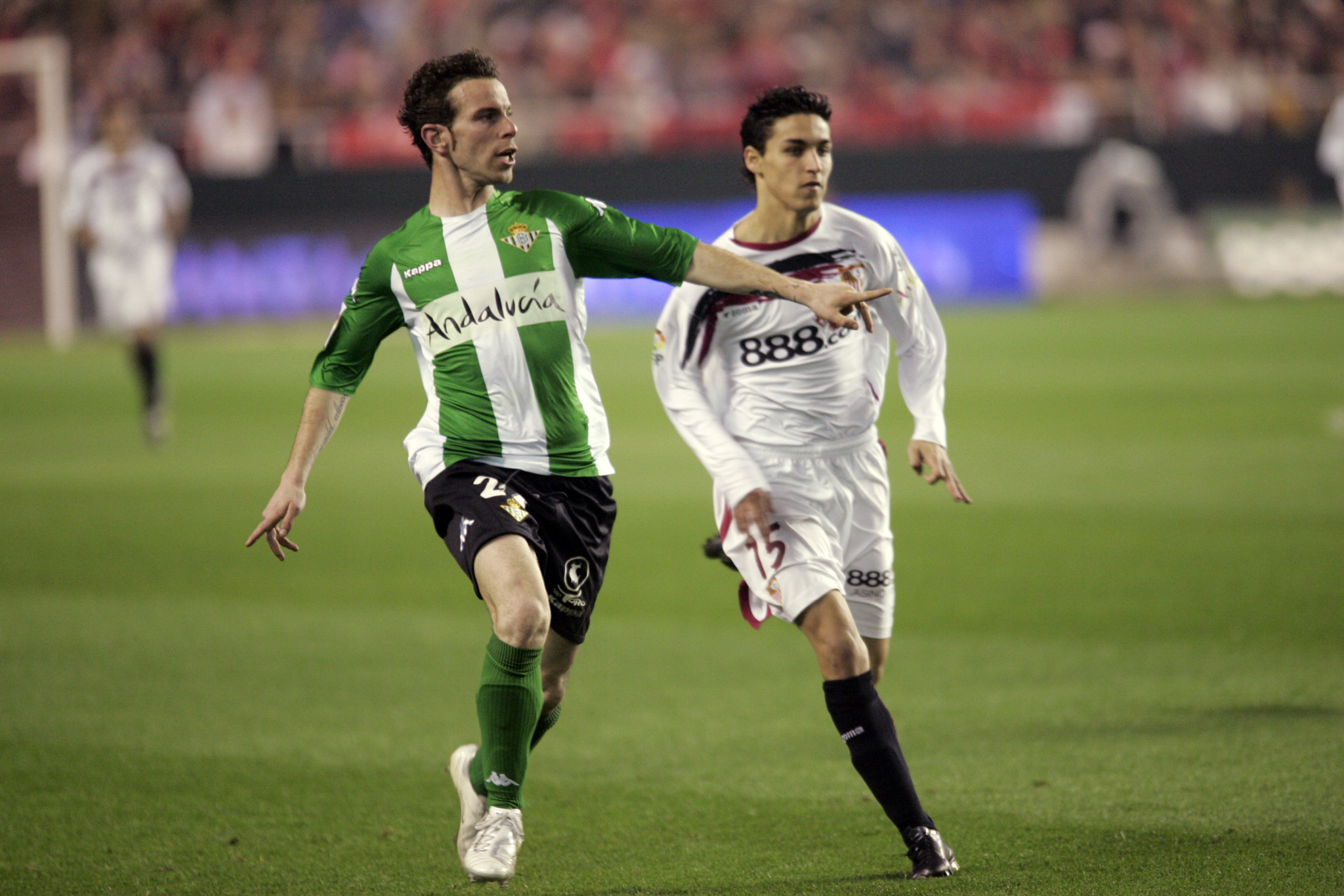 Fernando Vega and Jesus Navas. Taken at Sanchez Pizjuan stadium (Seville, Spain), on 1 February 2007