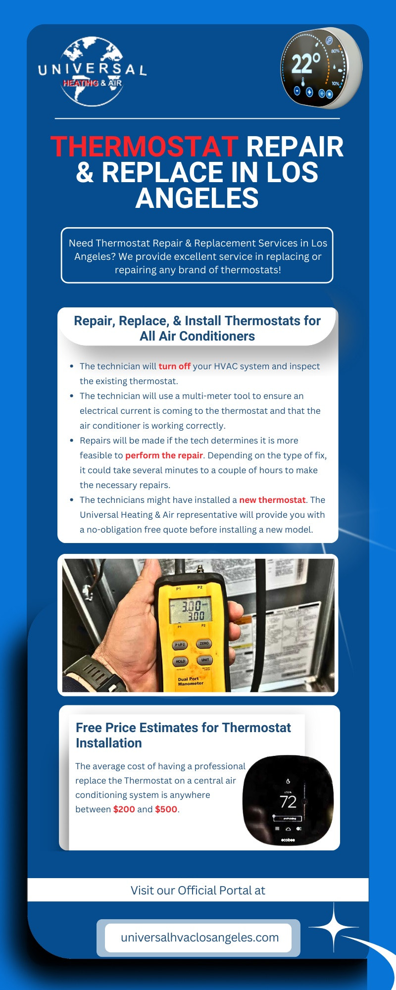 Commercial Thermostat Repair and Replacement Los Angeles