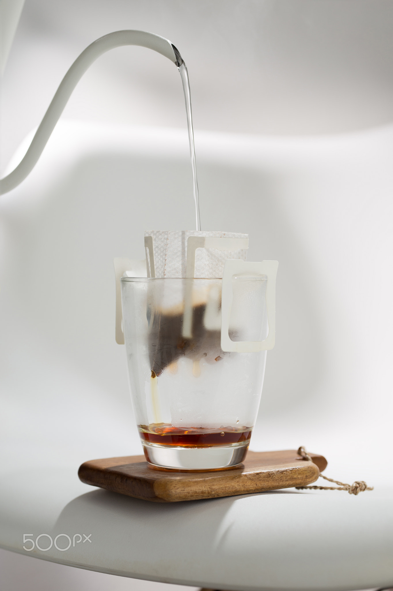 Drip Bag brews Coffee meticulously.