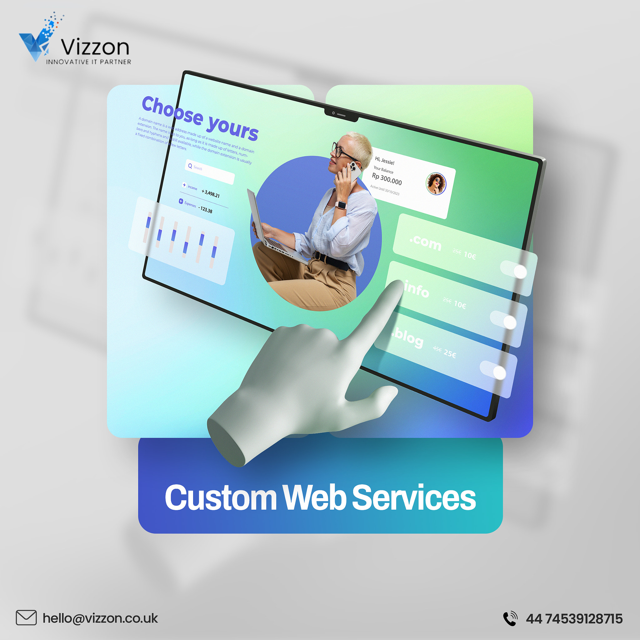 Custom Web Development By Vizzon IT Solutions