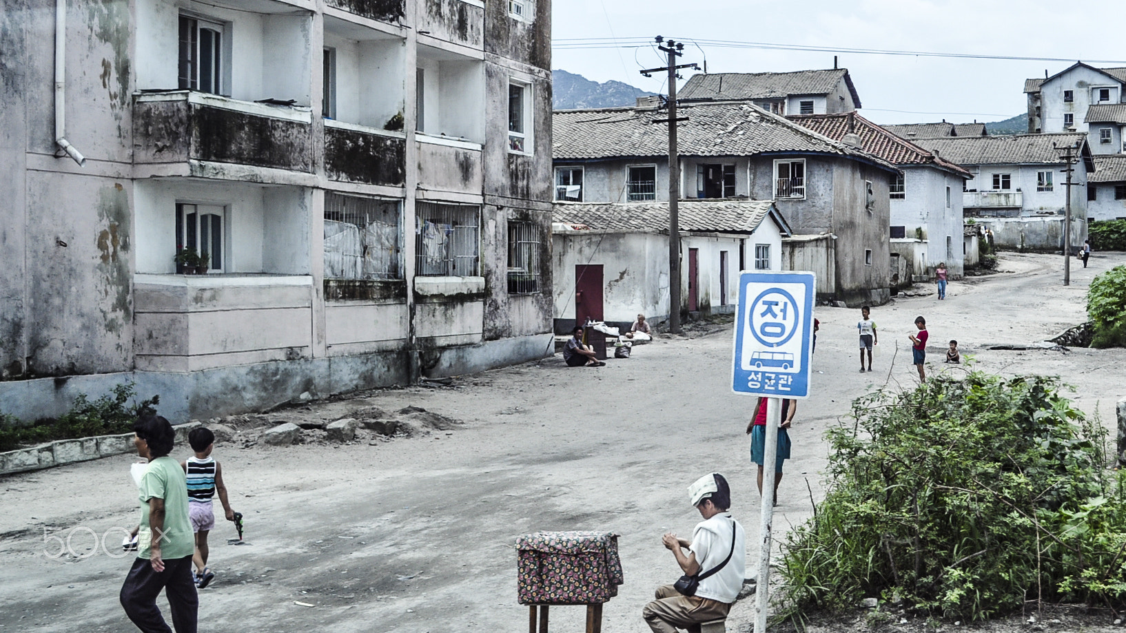 Street of Kaesung, North Korea