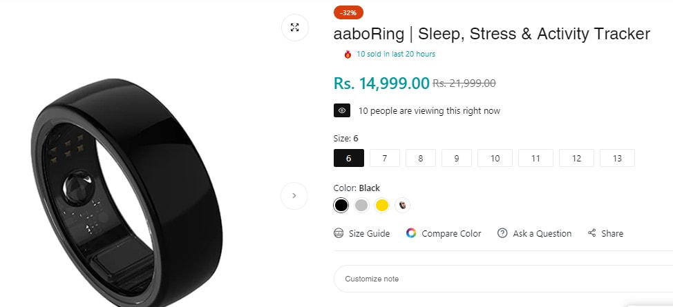 Stress Ring - Health Ring - Smart Ring = AaboRing