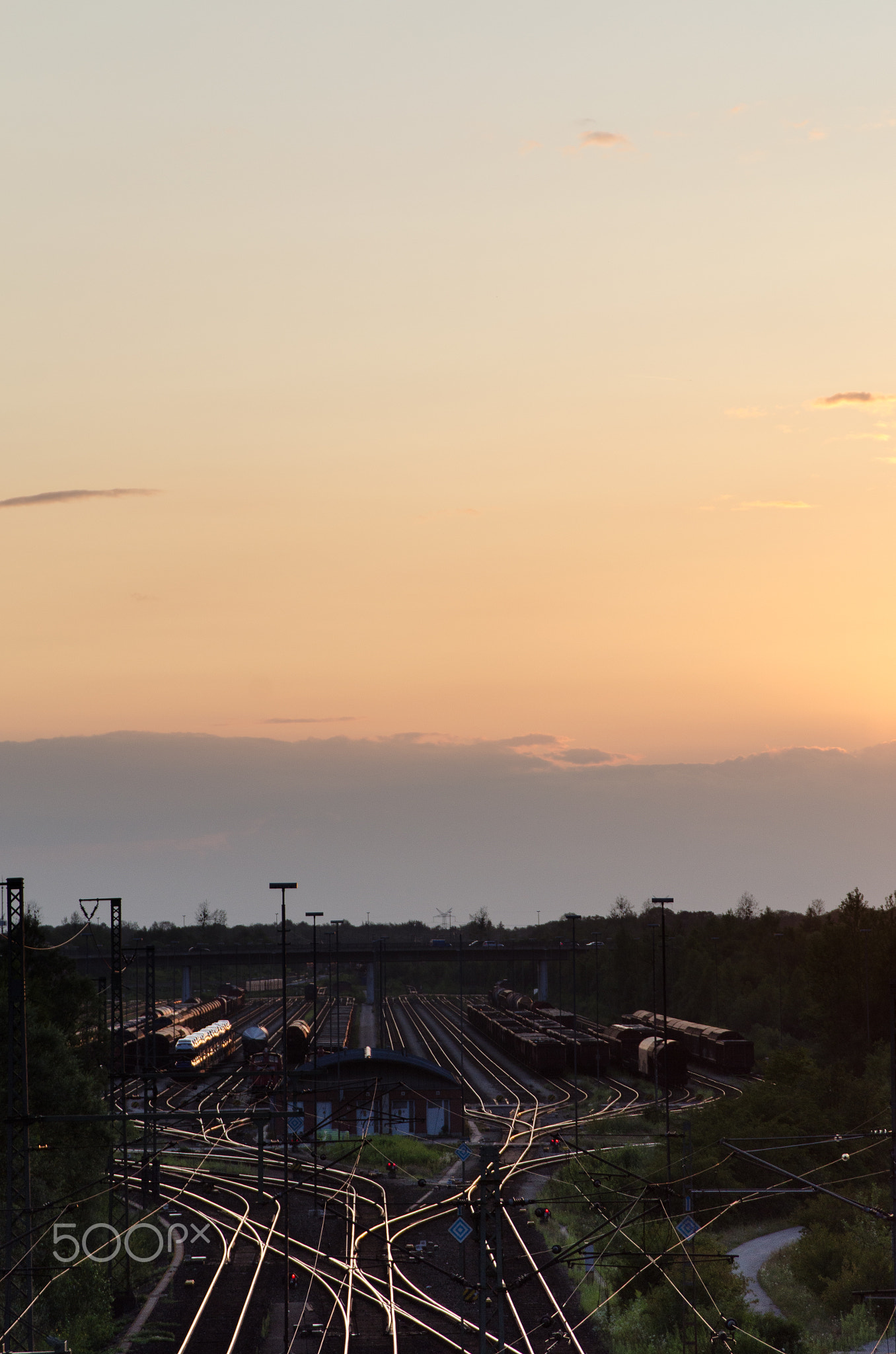 Trainstation at dusk