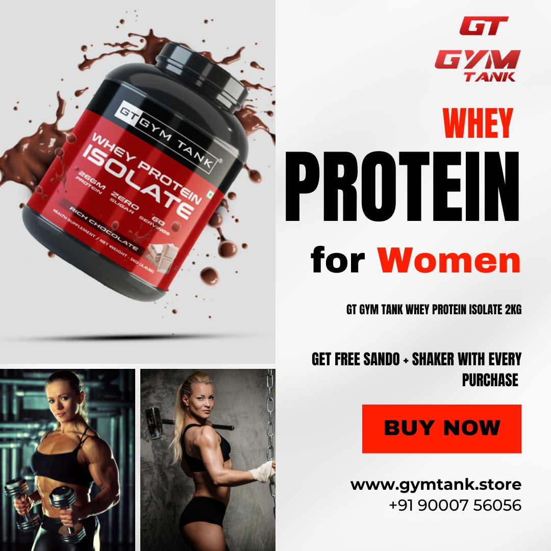 Get Strong and Lean with Whey Protein for Women | GT GYM TANK