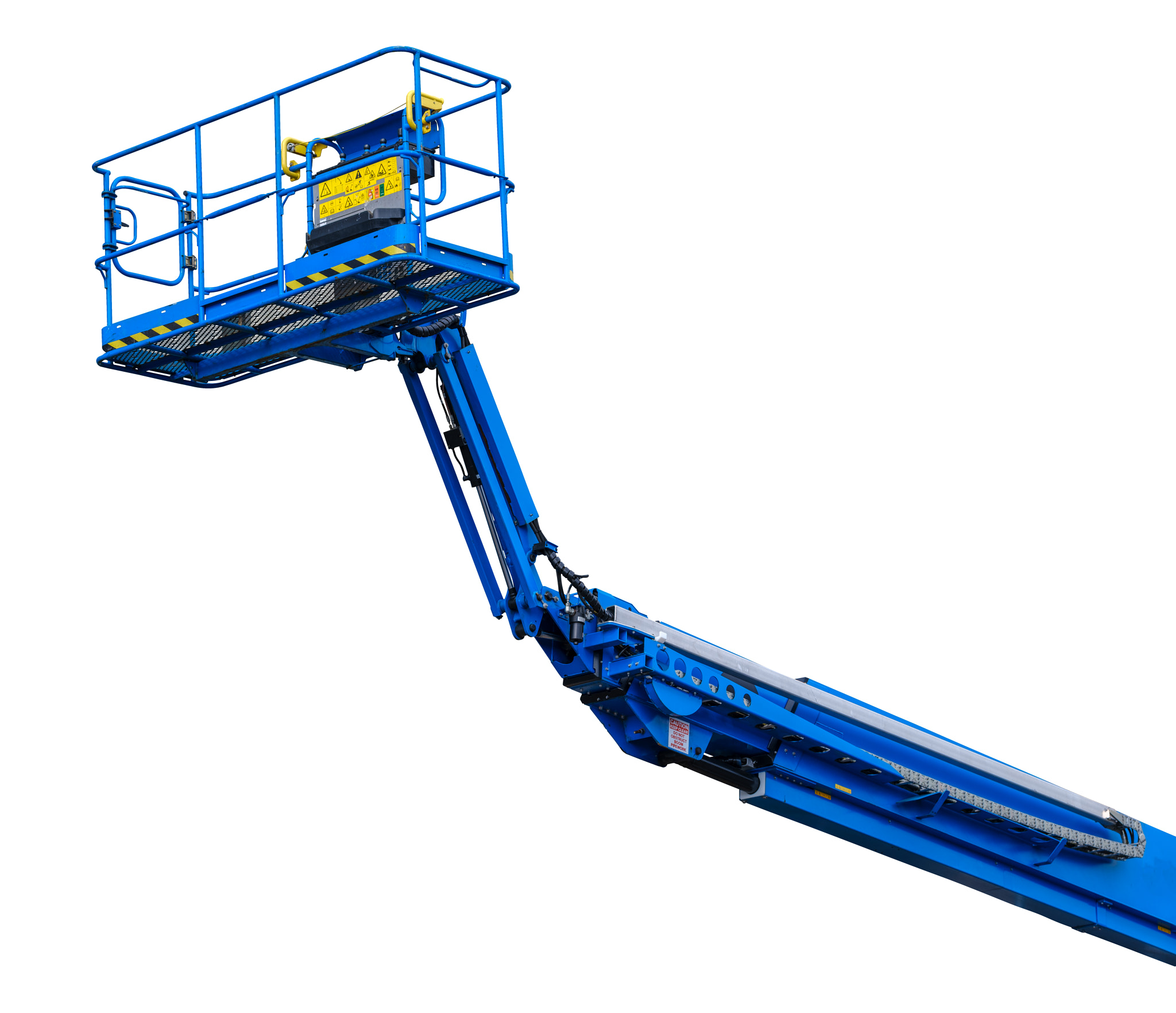 Isolated Aerial Boom Work Platform