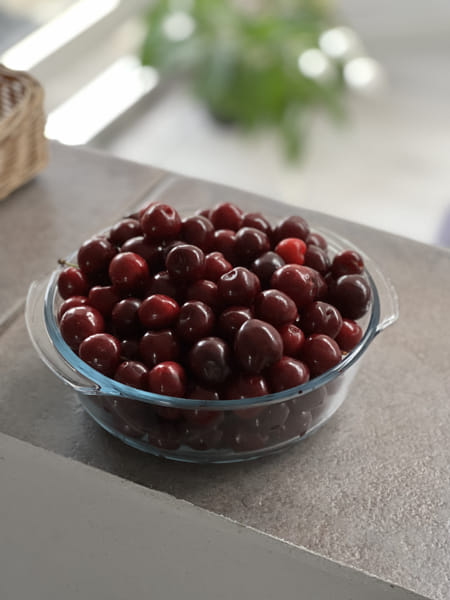 High angle view of cherries in bowl on table by Wilson Almeida on 500px.com