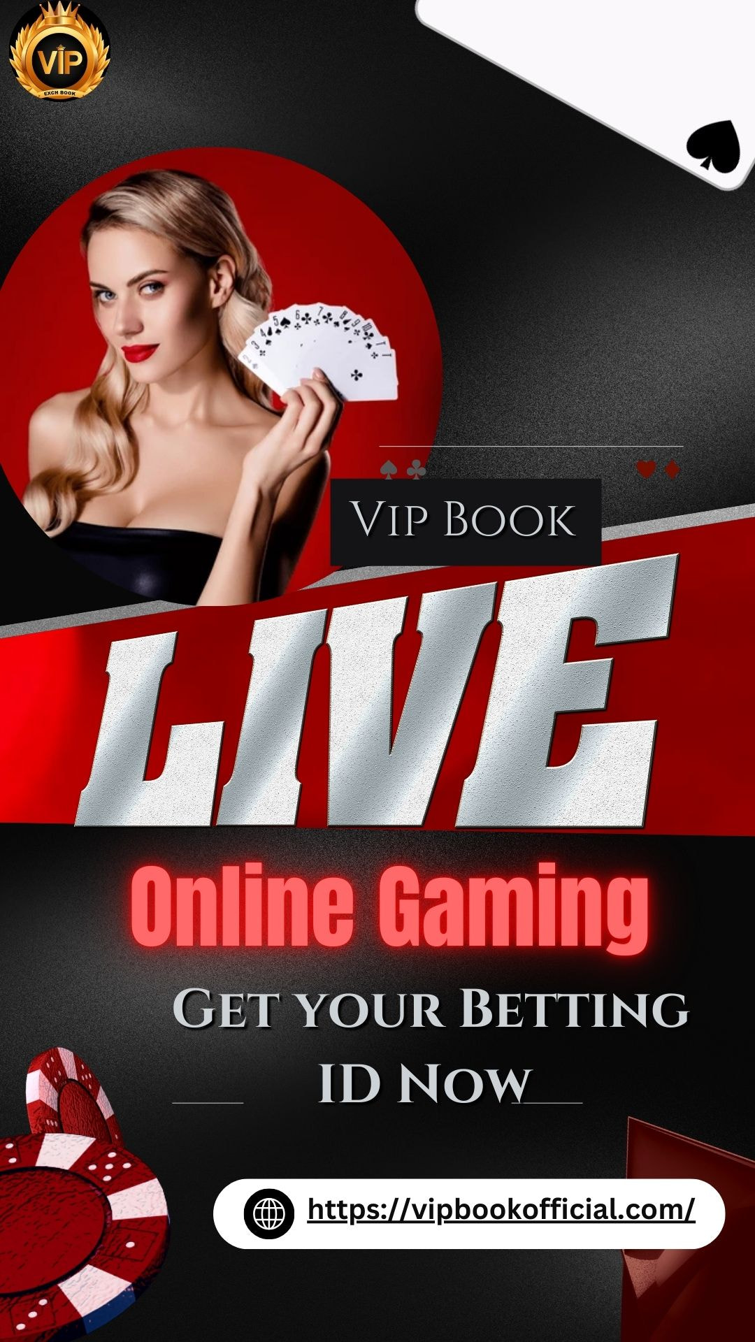 Live Streaming Online Poker Tournament Black Red Gaming Instagram Story - 1