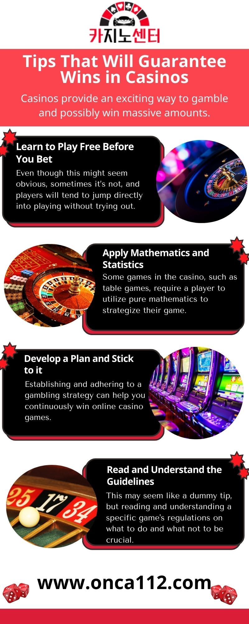 Tips That Will Guarantee Wins in Casinos