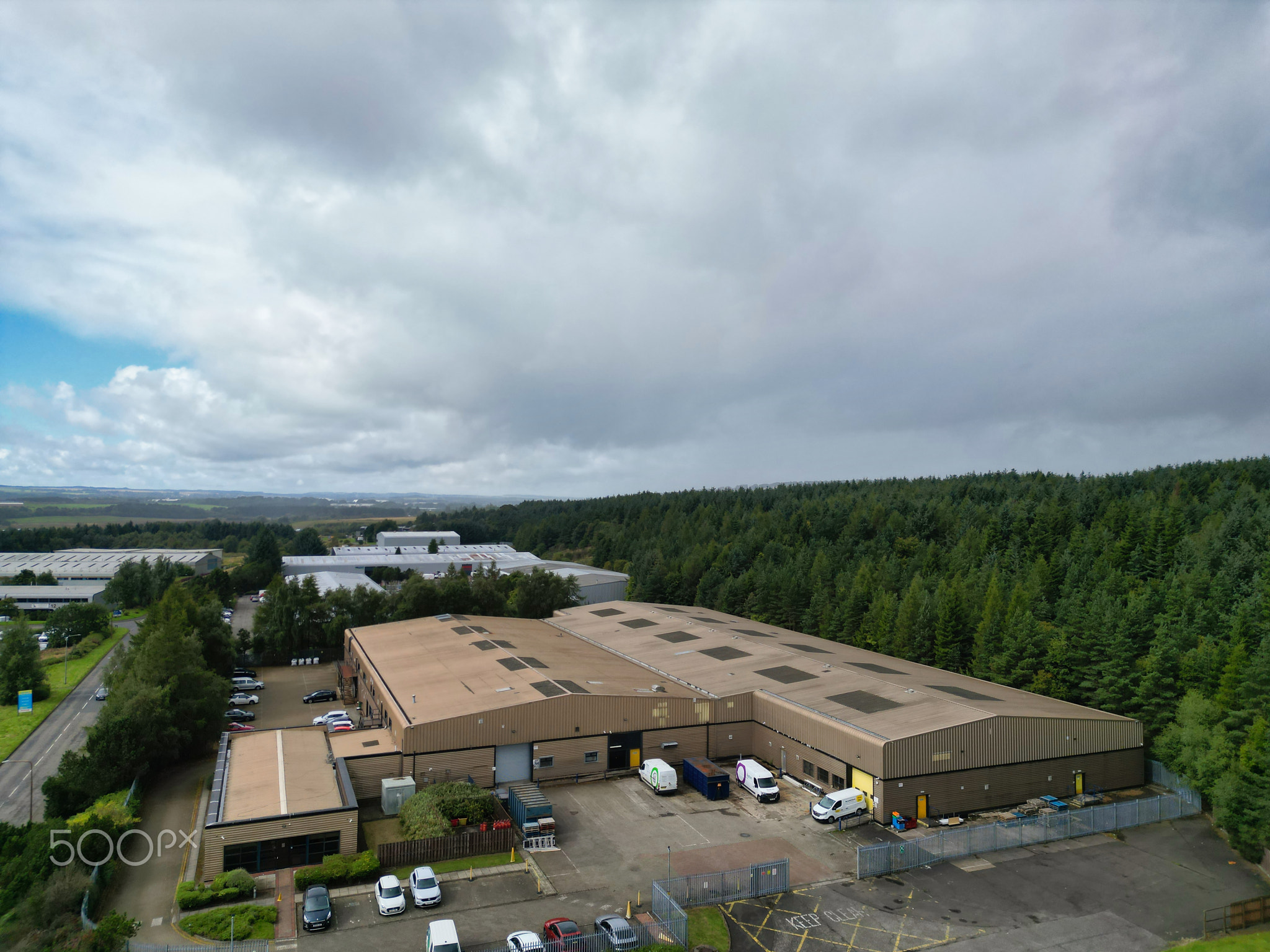 Industrial Estate at Livingstone Town of Scotland United Kingdom.