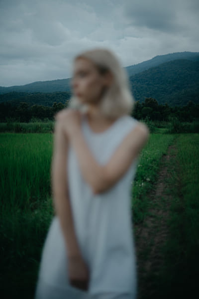 young blonde in white dress by Roma Black on 500px.com