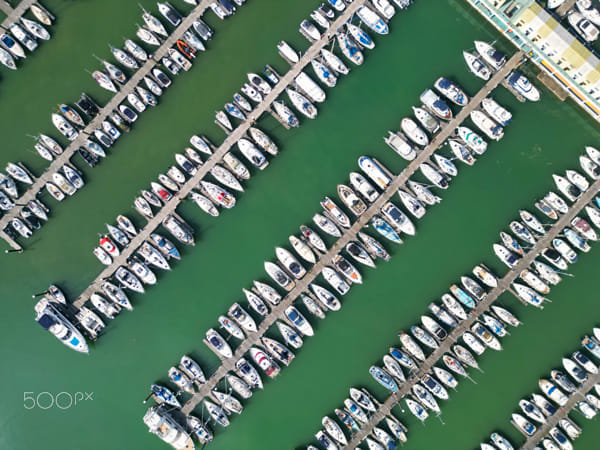 Aerial View of British Tourist Attraction of Beach and Ocean at Brighton and Hove City of England UK by Altaf Shah on 500px.com