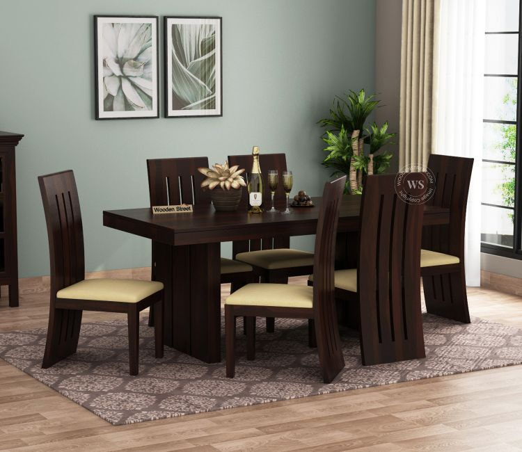 Modern 6 Seater Dining Table Set